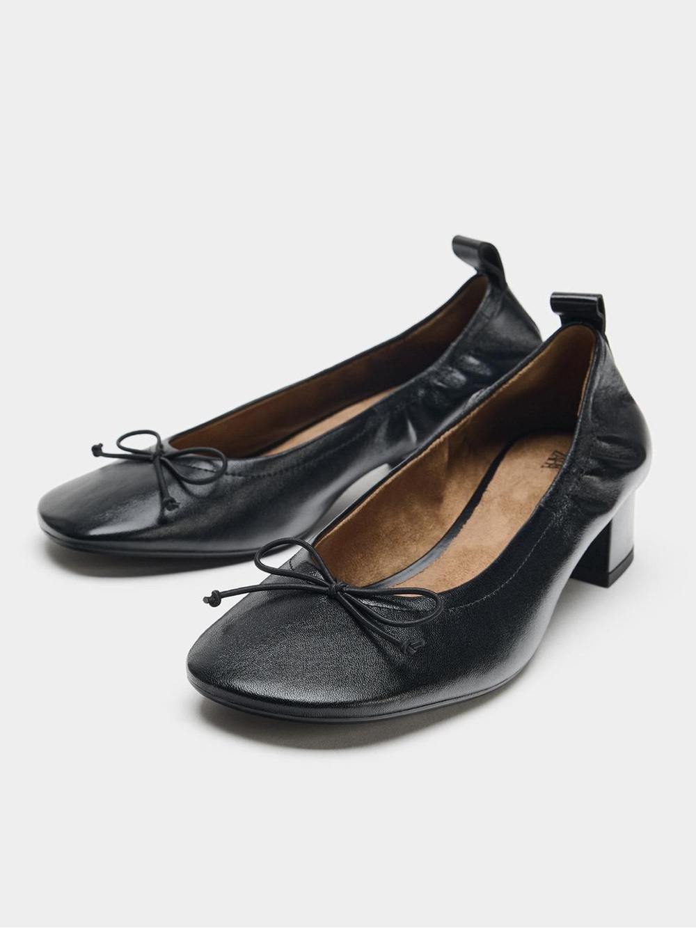 Zara heeled ballet flats
